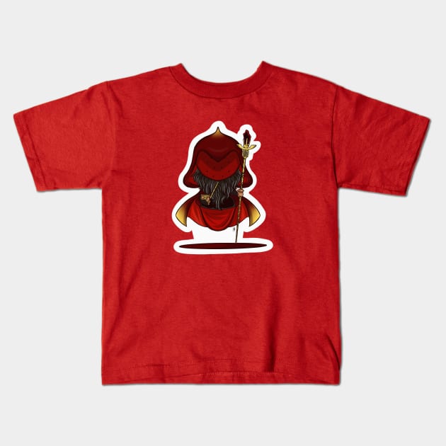 Ruby Mage Kids T-Shirt by BloodFuryArt